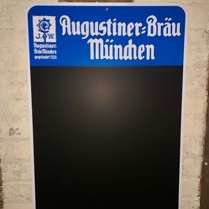 Augustiner Bräu - Rare Vintage Chalkboard (NEW)